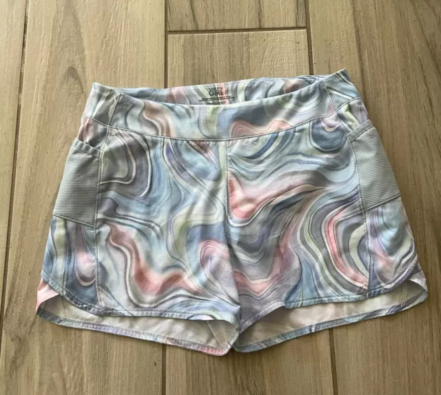 Athleta Girl Record Breaker 3" Short Size XXL (16) Pastel Marble Pattern