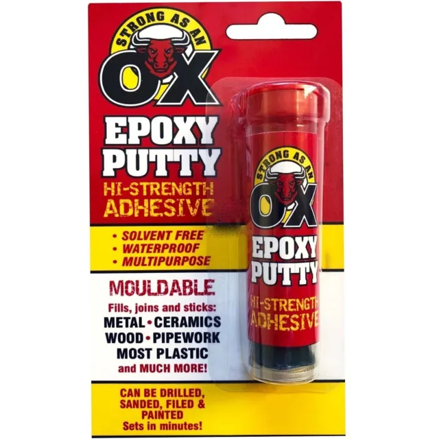 EPOXY PUTTY Waterproof Adhesive Filler Metal Ceramic Sealant Wood Pipe Glue UK