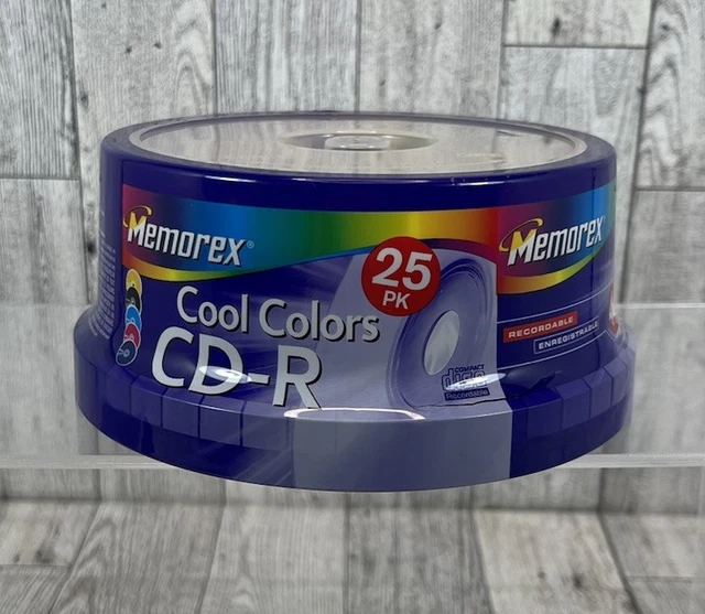 Memorex Cool Colors CD-R 50 Pack Spindle 52x 700 MB 80 Min