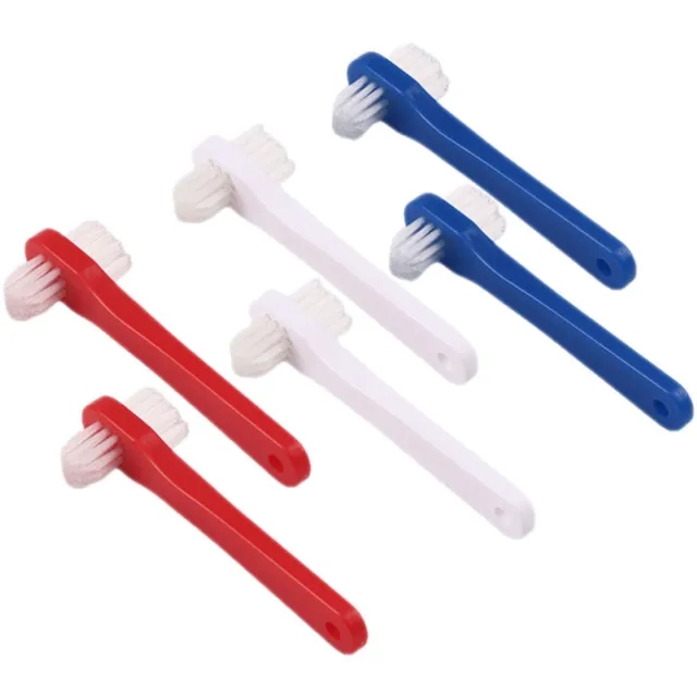 6 piezas cepillo de dientes falso de doble cabezal limpieza herramientas para el hogar detergente