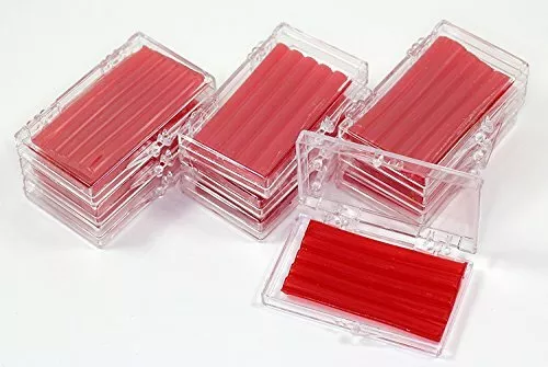 10 Pack Orthodontic WAX For BRACES Irritation RED CHERRY SCENTED Dental Relief