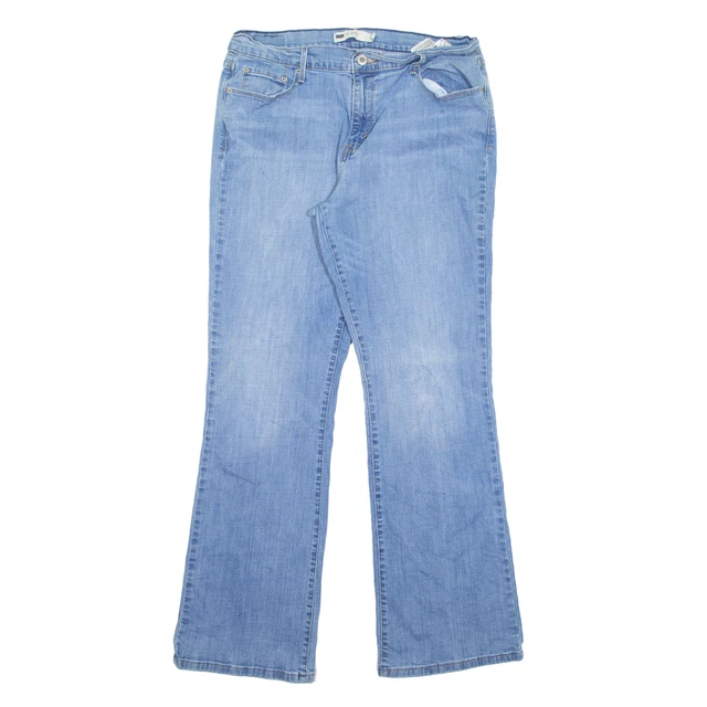 Jeans LEVI'S 515 blu denim regolari da donna bootcut W32 L32