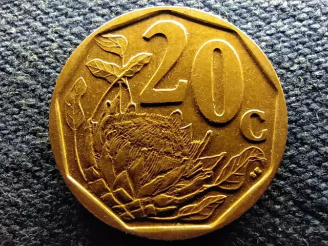 Moneta da 20 Centesimi Sudafrica Suid-Afrika 2005