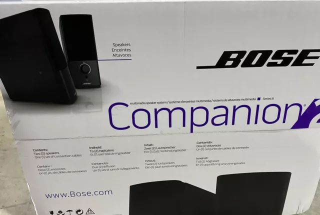 Bose Companion 2 Series III Multimedia Speaker System - (Black) 2