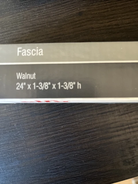New lot of 10 Elfa Decor Walnut Birch 24” x 1-3/8” x 1-3/8”h 602538 3