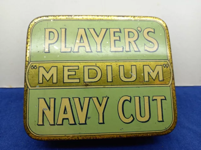 Players medium navy cut 4oz tobacco tin great Britain and Ireland