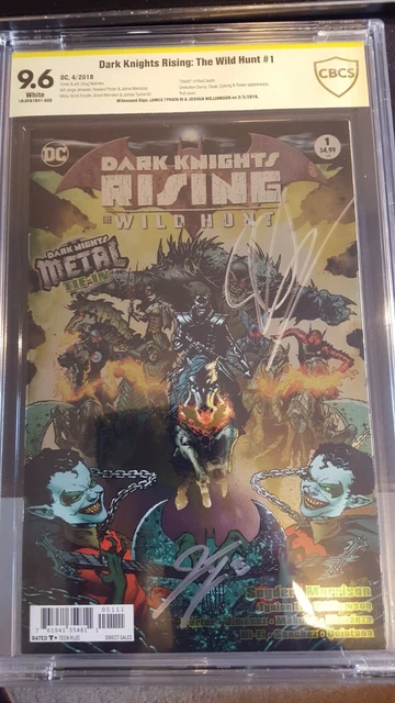 Dark Knights Rising The Wild Hunt #1 CBCS 9.6 Foil Edition not CGC x2 sigs