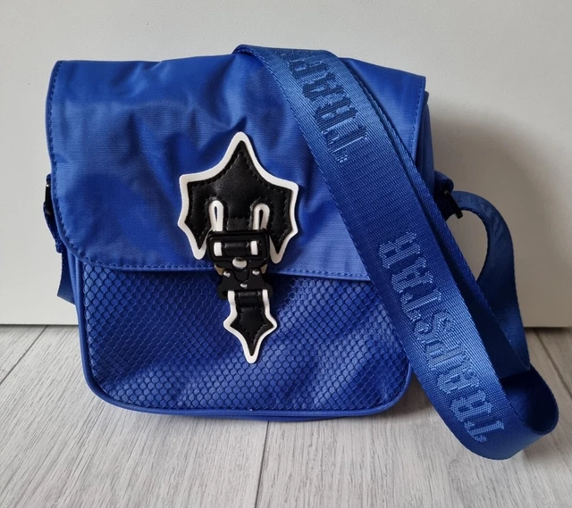 TRAPSTAR BAG 1.0 Irongate Cross Body Messenger Bag New Blue & Black/White Logo £39.99 PicClick UK