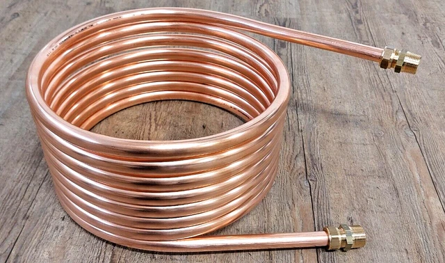 Spirale 15m Tubo Di Rame 15x1mm Interno-ø Ca.184mm Per Da Forno 180mm Con 3/4 - Foto 3