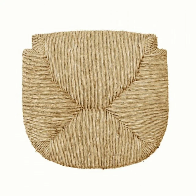Lot De 4 Assises De Rechange En Paille Pour Chaises Style Arte Povera - Naturel - Dimensions 30x38 Cm