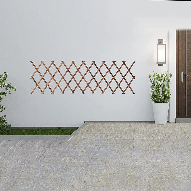 Treillis En Bois Extensible Pour Plantes Grimpantes - Clôture De Jardin Décorative Et Pratique - Ajustable, Facile à Installer Sans Outils
