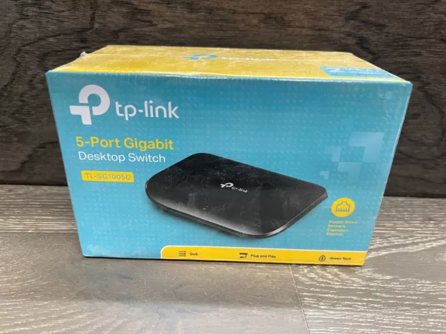 TP-Link TL-SG1005D 5-Port Gigabit Desktop Switch Brand New *Sealed*