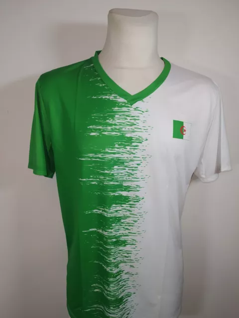 Maillot Neuf Officiel ALGÉRIE  "Supporter" Taille L shirt football ALGERIA