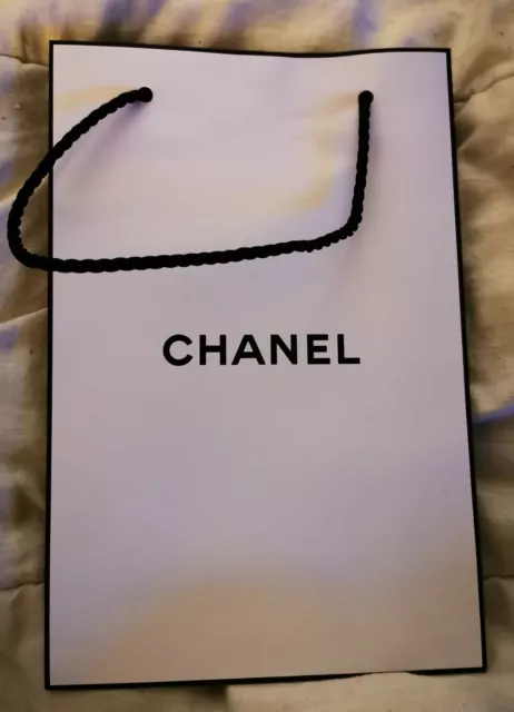 Chanel paper shopping bag deals