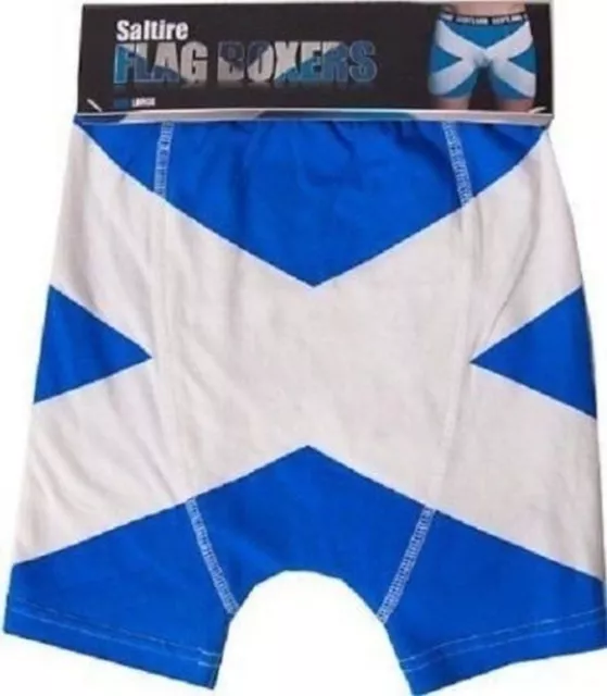Pantalones cortos boxer para hombre Scotland Saltire Flag - TALLAS pequeñas, medianas, grandes, XL