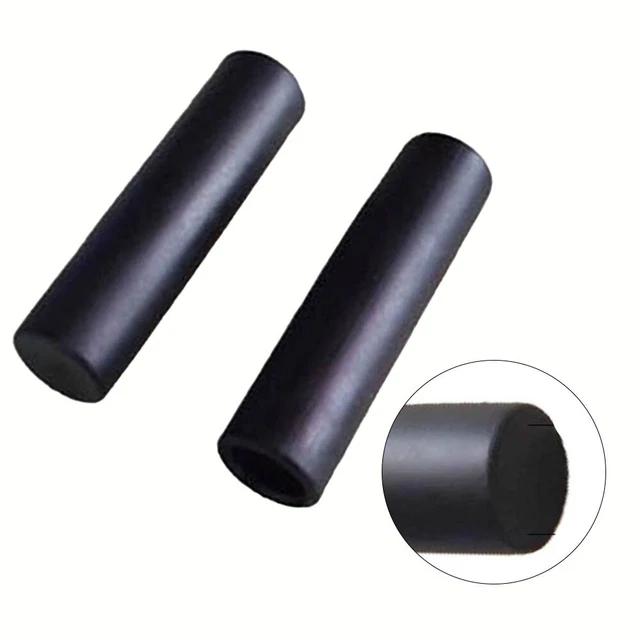 Maniglie In Gomma Per Carriola - 2 Pezzi, Antiscivolo, Impugnature Rotonde Per Tubi - Colore Nero
