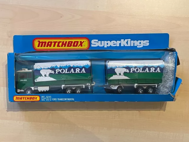 Matchbox Superkings K-21, Ford Continental "POLARA", neu, OVP, 1981, England