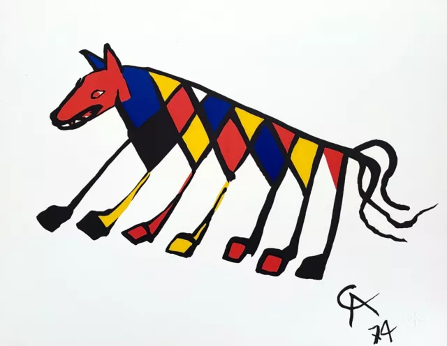 Braniff Airlines Beastie, 1974 Limited Edition Lithograph, Alexander Calder