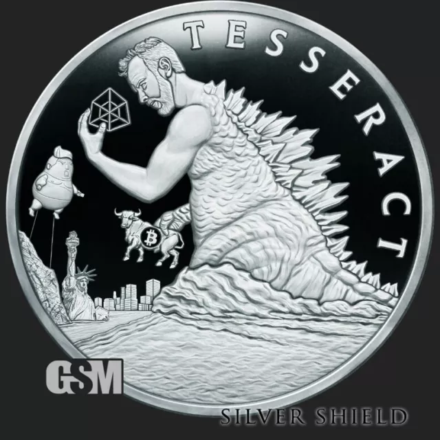 2024 Silver Shield TESSERACT - 1oz .999 Silver Proof - Pre Sale