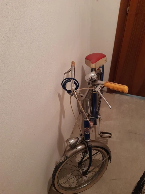 BICICLETTA GRAZIELLA BLU con sella rossa EUR 80,00 PicClick IT