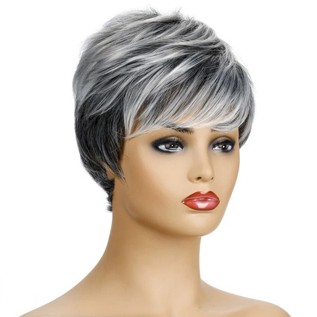 Peluca corta de pelo rizado peluca de pelo realista elegantes accesorios para el cabello niña