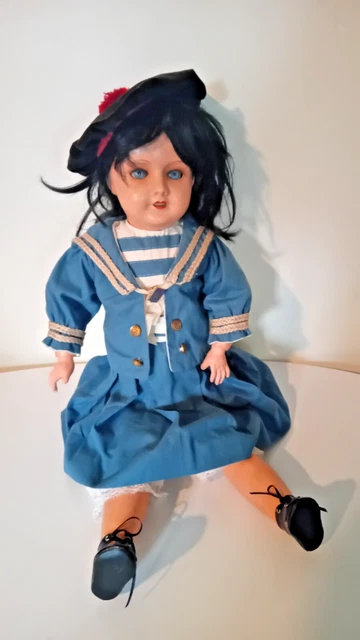 Ancienne Poupée Unis France 301 - Porcelaine - 60 Cm - Fille - Occasion