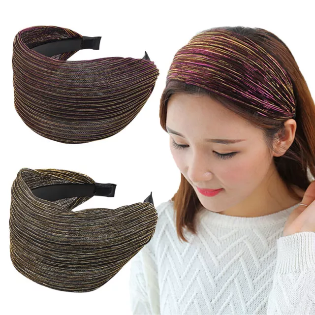 Womens Headwear Headband Wide Hair Band Cloth Hair Hoop Girl Accessory Headpiece
