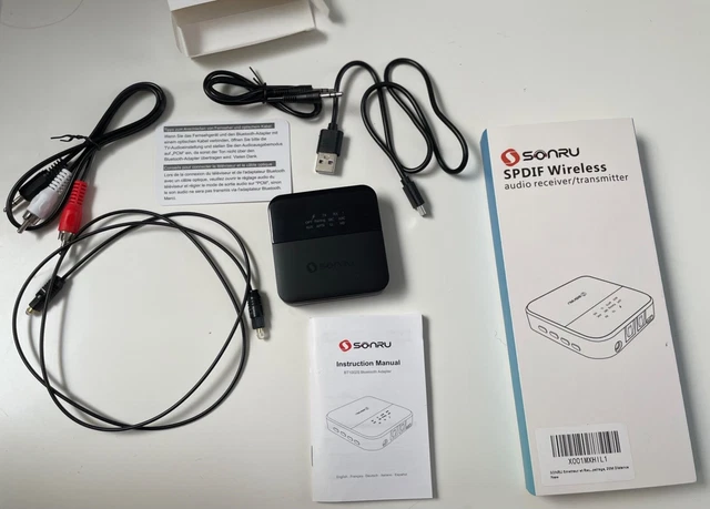 SONRU Emetteur et Recepteur Bluetooth 5.0, Audio Transmetteur