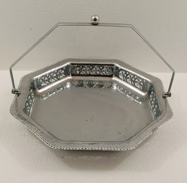 ⭐ Silver color  beautiful octagonal Fruit/ Sweet Dish tray