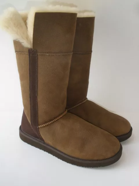 Shearling Snow Winter Brown Leather Classic Boot Women Size Us 8 Men 6 Nice