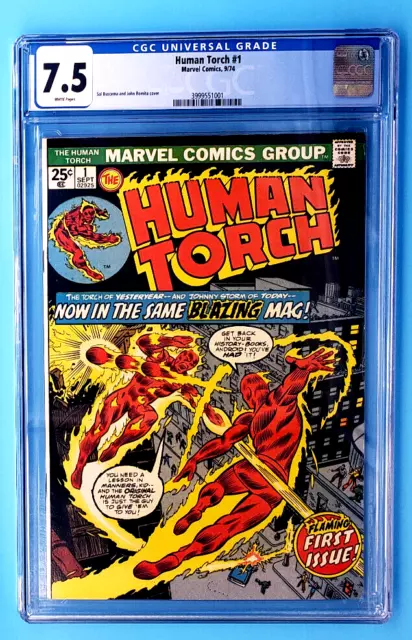 🌋The Human Torch #1 Cgc 7.5🔥Must Have For Comic Collection!🔥Get This Now!🌋