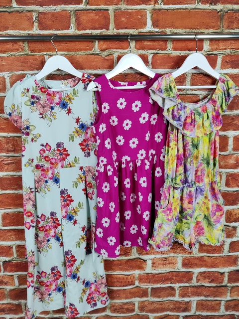 Girls Bundle Age 8-9 Years Next M&S Colourful Summer Dress Playsuit Kids 134Cm