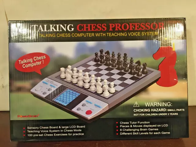 Talking Chess Professor - Computer with Teaching Voice System, 8 games, New