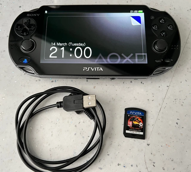 Sony PS Vita OLED Handheld Games Console PCH1003 - Low Firmware 2.12 & game