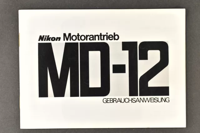 Nikon MD-12  Bedienungsanleitung Deutsch