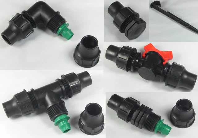 Palaplast Tropfrohr-Zubehör – Verbinder & T-Stück Für 16mm Tropfschlauch