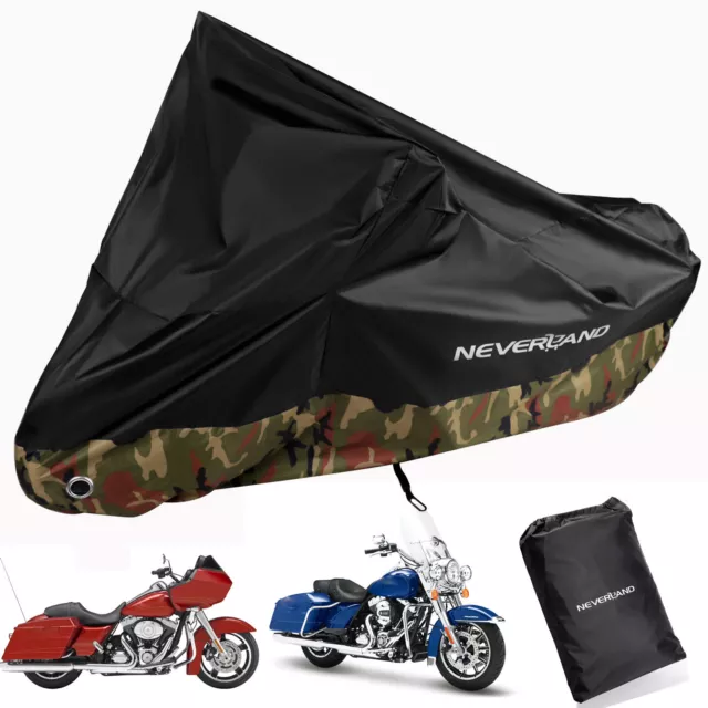 XXXL Motorcycle Bike Dust Cover For Yamaha Harley Davidson Street Glide Touring