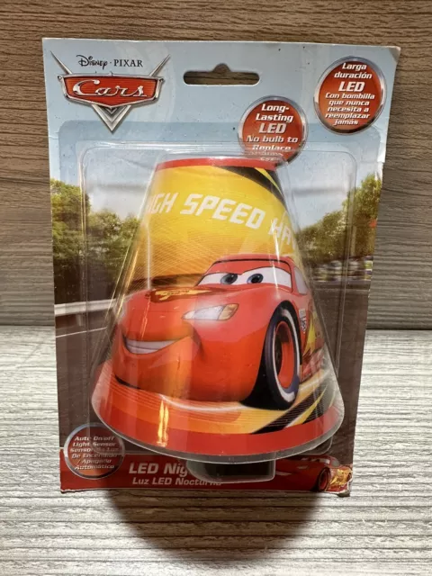 Disney Pixar Cars LED Night-Light w/ Automatic Sensor -New With Defects*