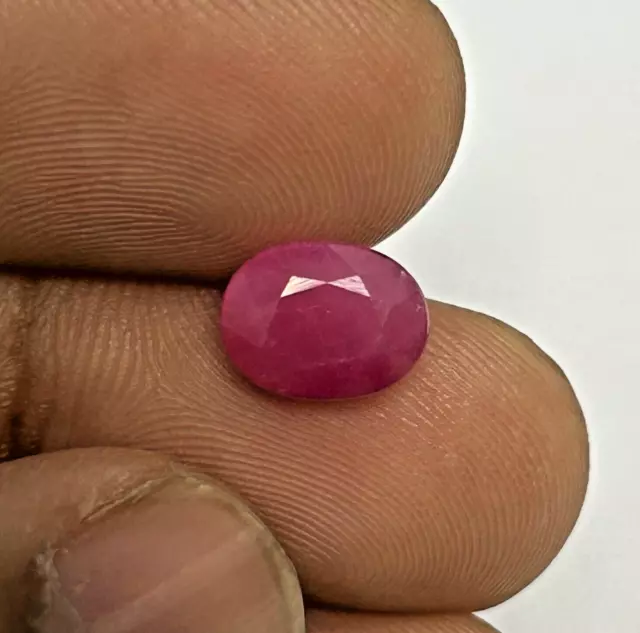 2.95 Cts_Crisp !! Amazing_100 % Natural Ruby Rare Mozambique Pendant Piece