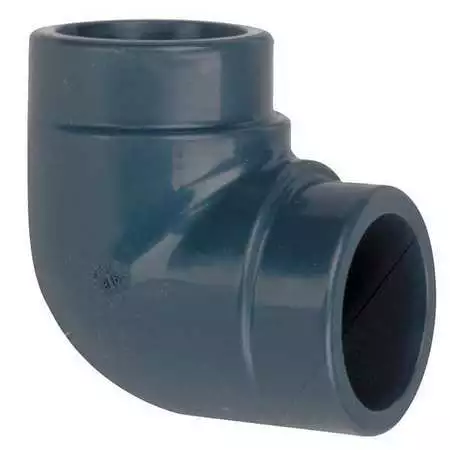 Zoro Select 806-015 Pvc Elbow, 90 Degrees, Socket X Socket, 1-1/2 In Pipe Size