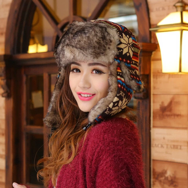 Russian Fur Hat KGWRVKZJP Faux Fur Russian Hat Women Cossack Hat