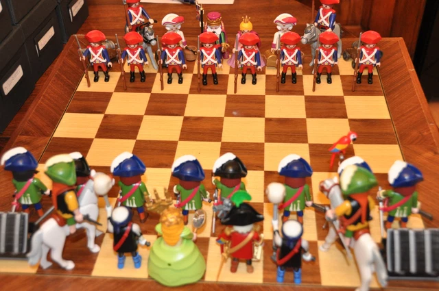Jeu D'échecs Playmobil - Série Barbaresques - Guerre : Angl