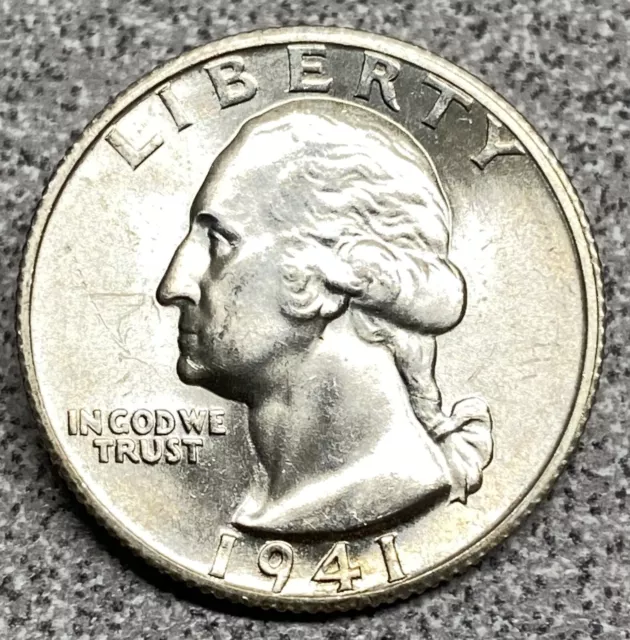 1941-S Washington Silver Quarter - BU