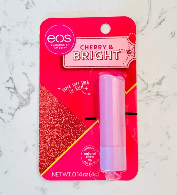 EOS Lip Balm Cherry & Bright Holiday Collection Shea Butter Stick