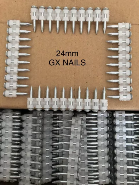 24mm Nails Suitable For Hilti GX100 GX120 GX3 Nail Guns Box of 1000 Nails