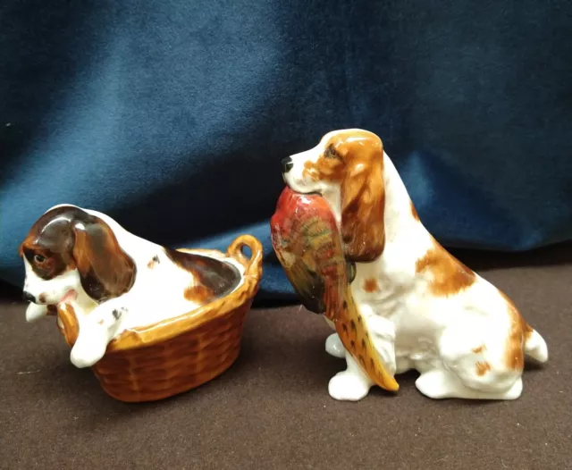 Two Royal Doulton Spaniel Figurines HN 1029 & HN 2586