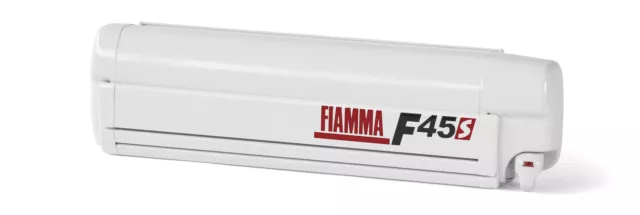 Fiamma F45S 300Cm Motorhome Awning Canopy Polar White Cassette Grey Canopy