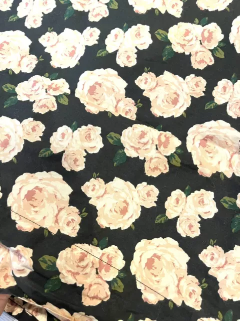 Pottery Barn Teen Emily & Meritt Bed of Roses Twin XL Flat Sheet 66 x 96 inches