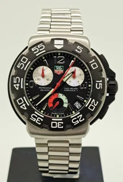 TAG Heuer Formula 1 CAC1110 Chronograph Professional 200m Black Men Swiss Watch