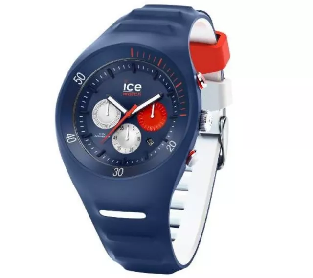 Ice-Watch IC014948 Modèle Pierre Leclercq En Silicone Bleu Foncé Et Blanc